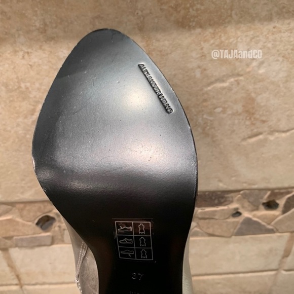 ALEXANDER WANG: Metallic Floating Heel Zip Bootie - Picture 11 of 11